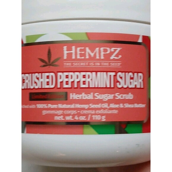 Hempz Crushed Peppermint Sugar Herbal Sugar Scrub 4oz New & Authentic - Picture 7 of 16